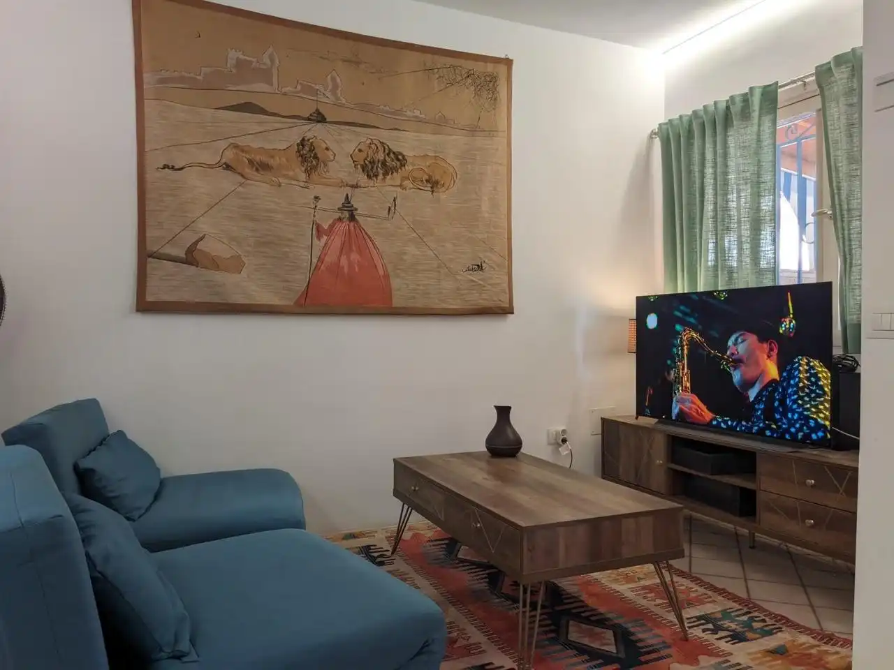 Wohnzimmer von Wohnungen zur Miete in Arona mit Möbliert und Gemeinschaftspool