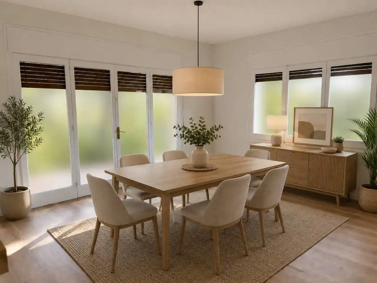 Menjador de Casa o xalet en venda en Castellar del Vallès amb Jardí privat, Parquet i Terrassa