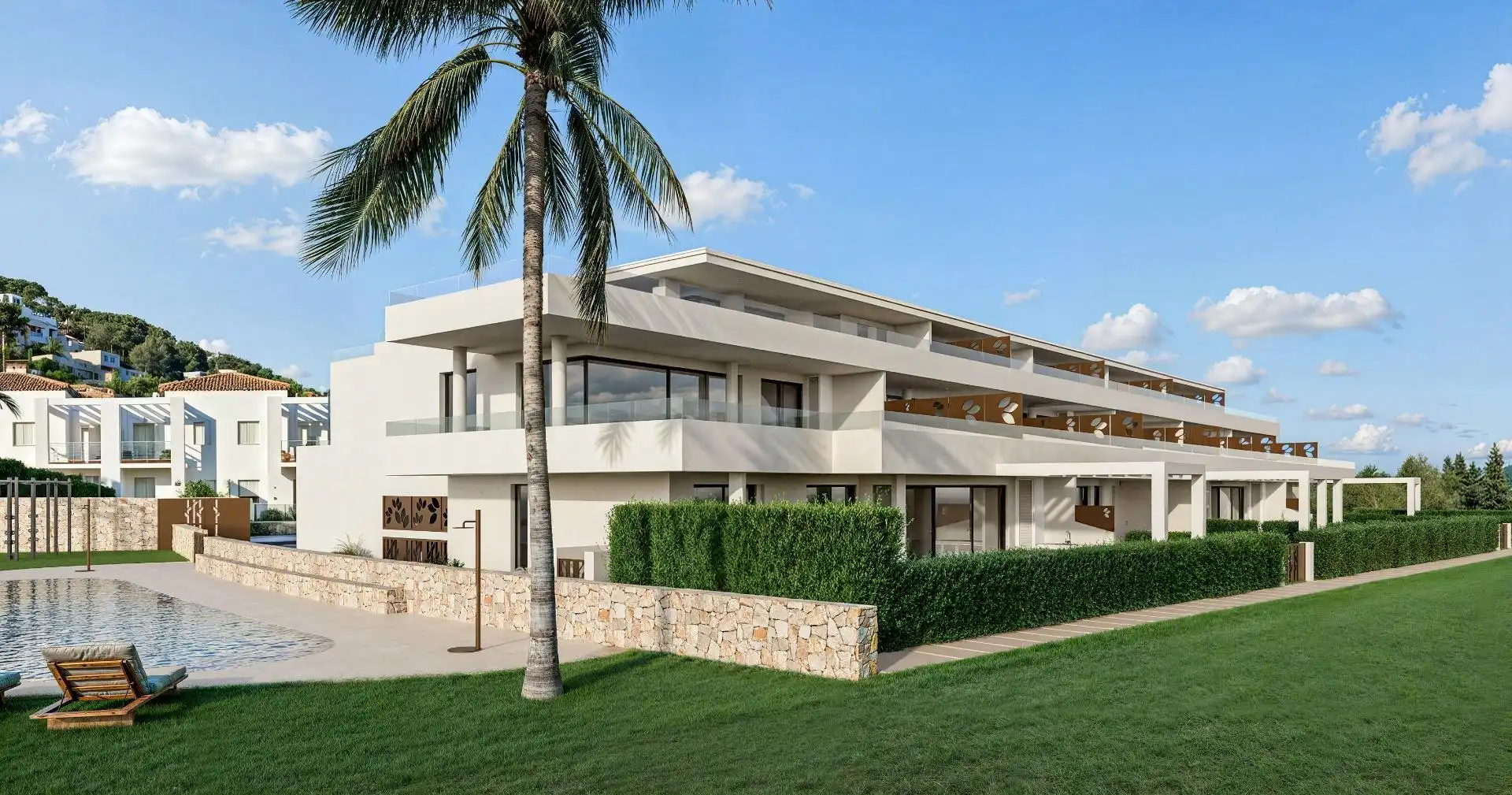 Vista exterior de Apartament en venda en Pedreguer amb Calefacció, Jardí privat i Terrassa