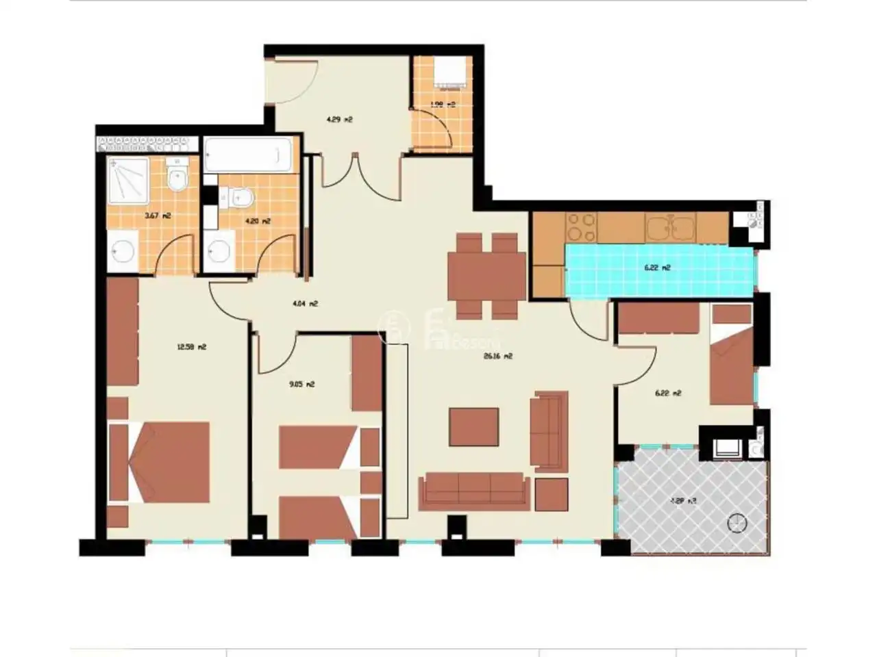Flat for rent in Lleida  with Air Conditioner, Heating and Parquet flooring