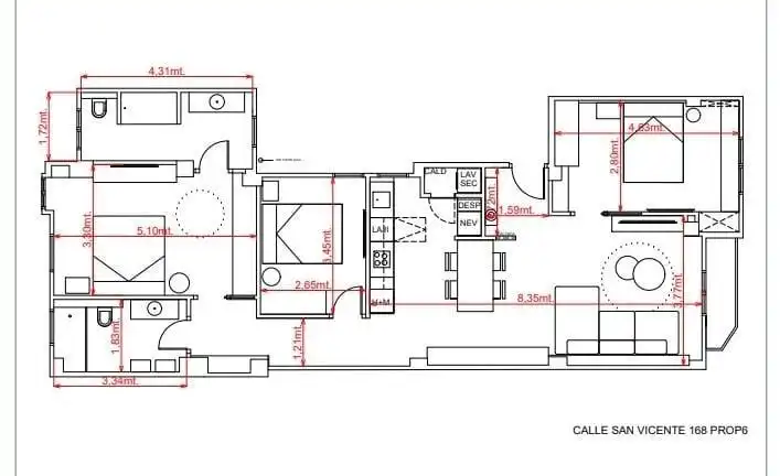 Piso en venta en Calle de San Vicente Mártir 168, imagen 64