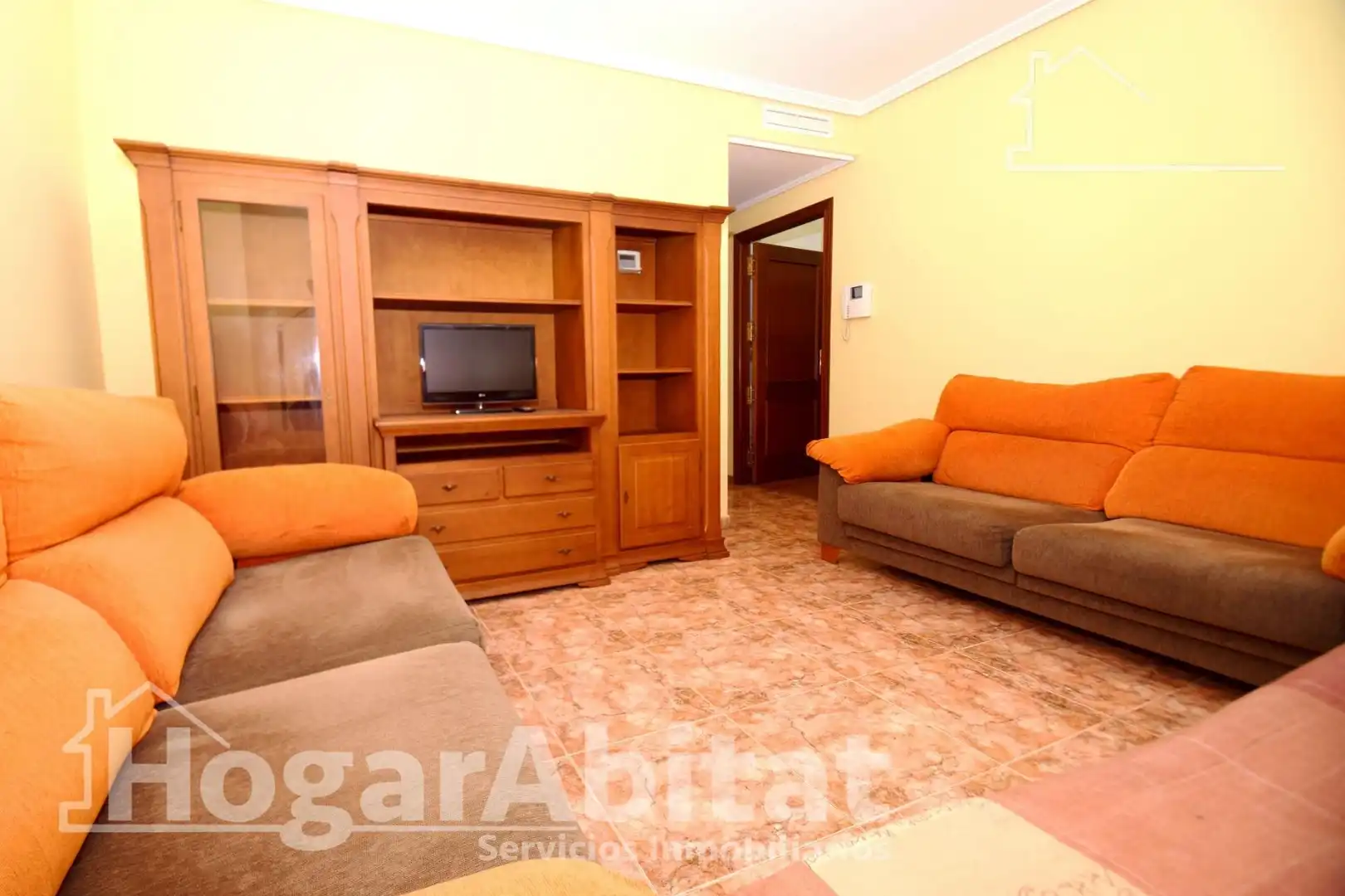 Sala de estar de Piso en venta en Burriana / Borriana con Aire acondicionado, Calefacción y Amueblado
