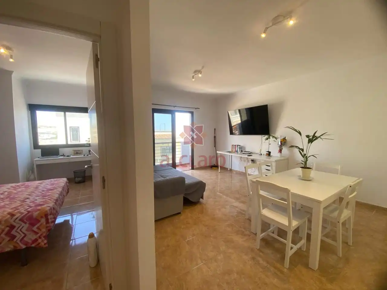 Living room of Flat for sale in Granadilla de Abona  with Furnished