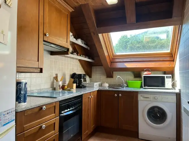 Cocina de Apartamento en venta en Esterri d'Àneu con Calefacción, Amueblado y Balcón