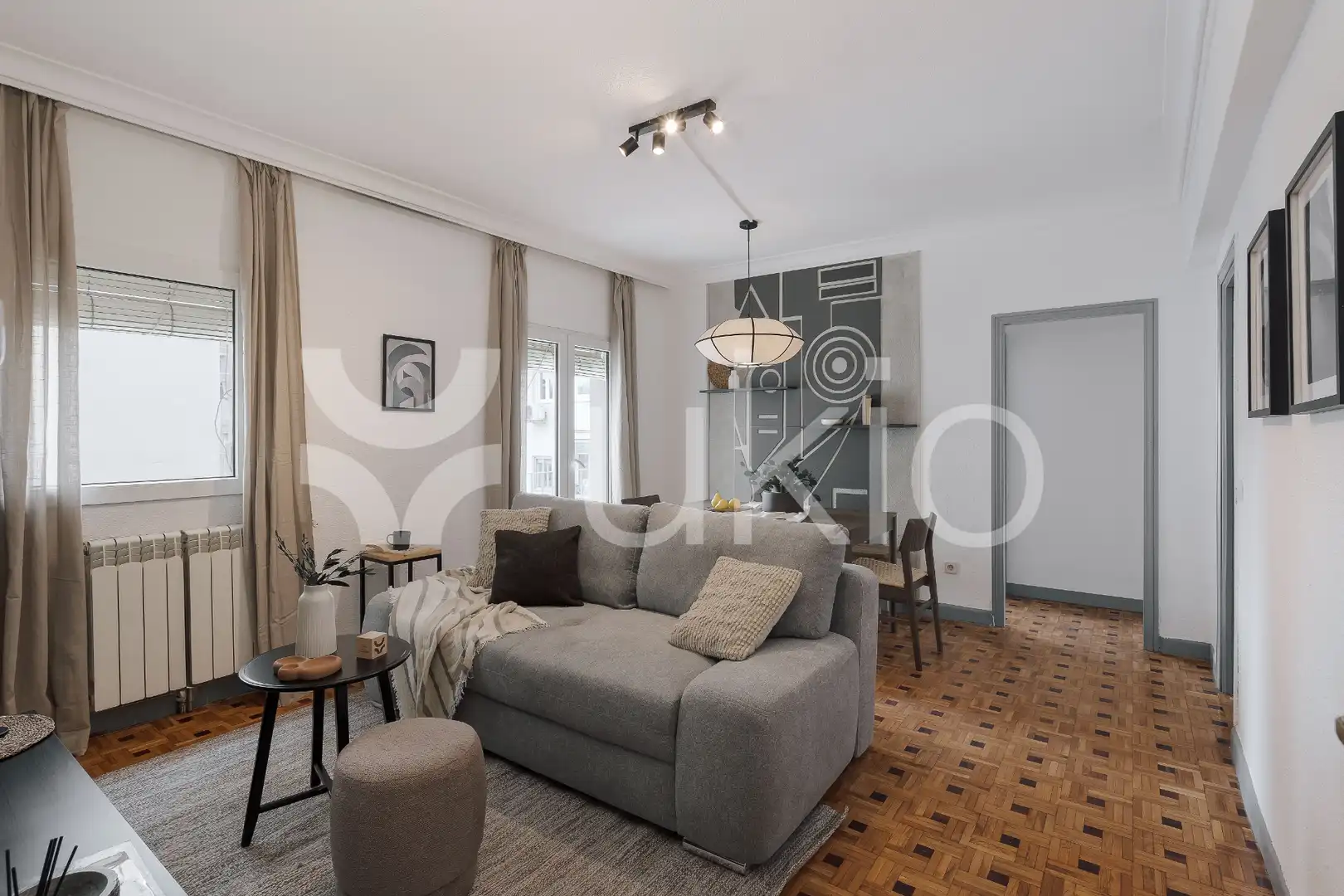 Sala d'estar de Apartament de lloguer en Madrid amb Aire condicionat, Calefacció i Terrassa