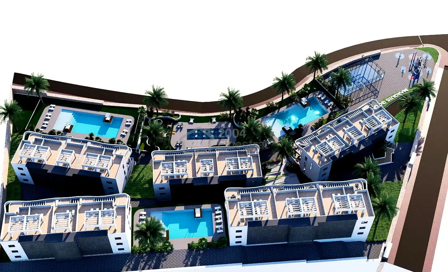 Vista exterior de Planta baja en venta en Finestrat con Terraza y Piscina comunitaria