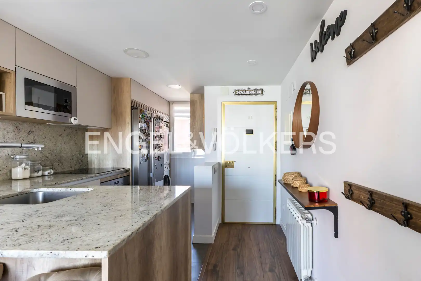 Kitchen of Flat for sale in  Madrid Capital  with Air Conditioner and Heating