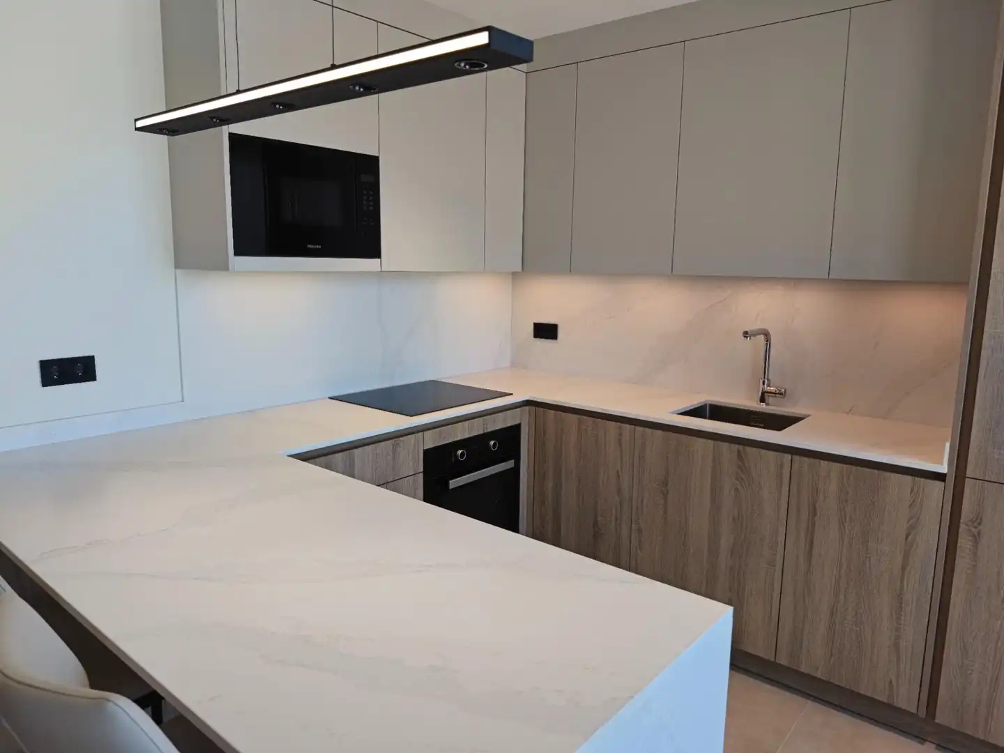 Cocina de Piso de alquiler en Málaga con Aire acondicionado, Calefacción y Terraza