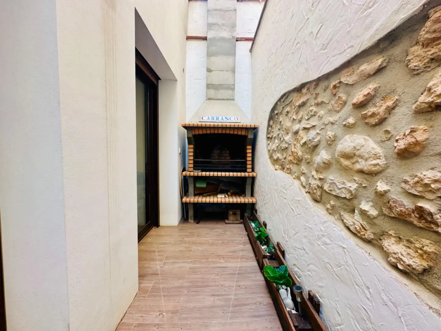 Terrace of Houses for sale in Alcanar  with Air Conditioner, Private garden and Parquet flooring