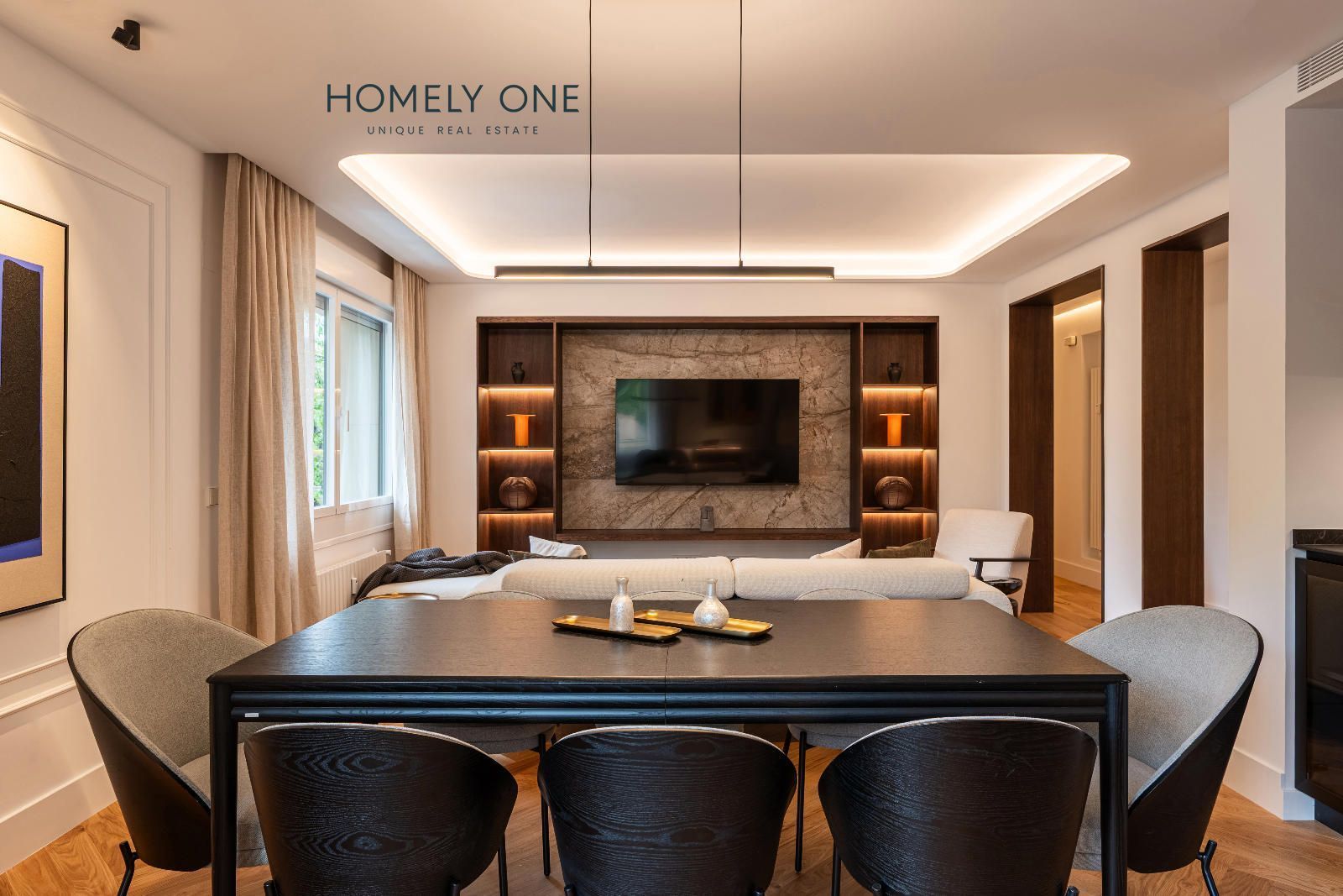 Living room of Flat for sale in  Madrid Capital  with Air Conditioner and Heating