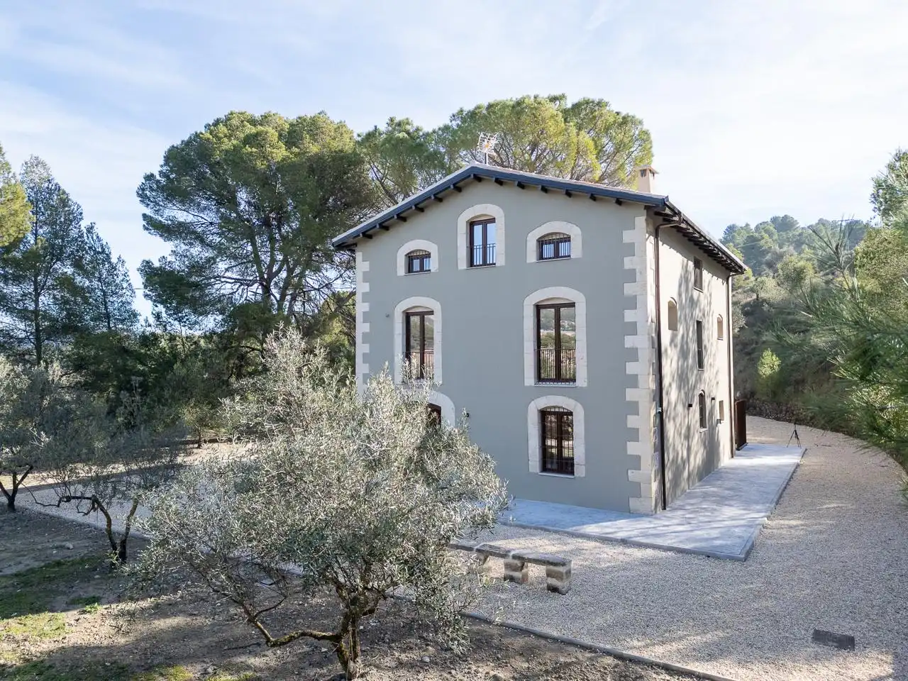 Vista exterior de Casa o chalet en venta en Cocentaina con Aire acondicionado, Jardín privado y Terraza
