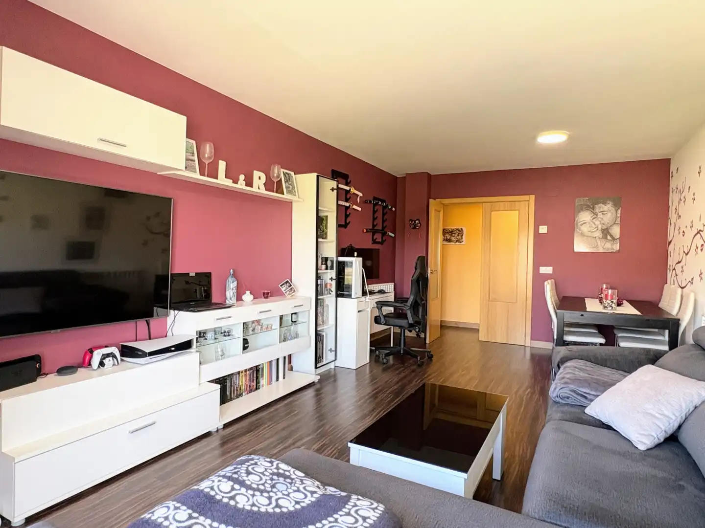 Living room of Flat for sale in Cistérniga  with Heating, Private garden and Storage room