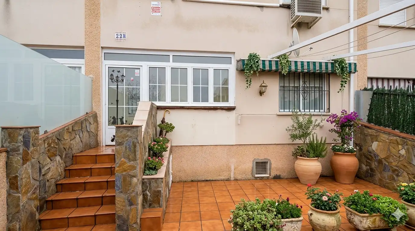 Terraza de Casa adosada en venta en Fuentidueña de Tajo con Aire acondicionado, Calefacción y Jardín privado