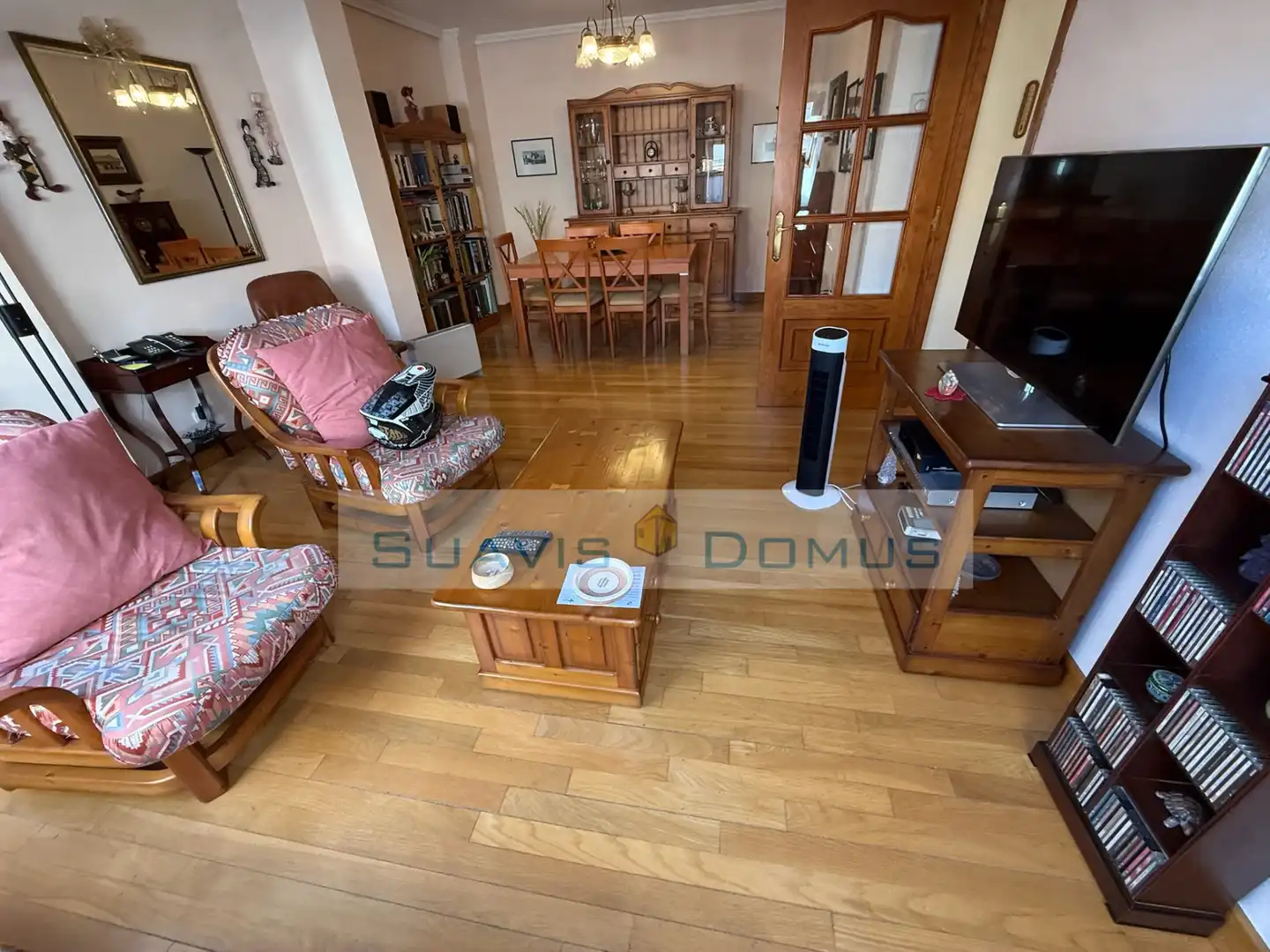 Wohnzimmer von Wohnung zur Miete in Zamora Capital  mit Heizung, Parkett und Möbliert