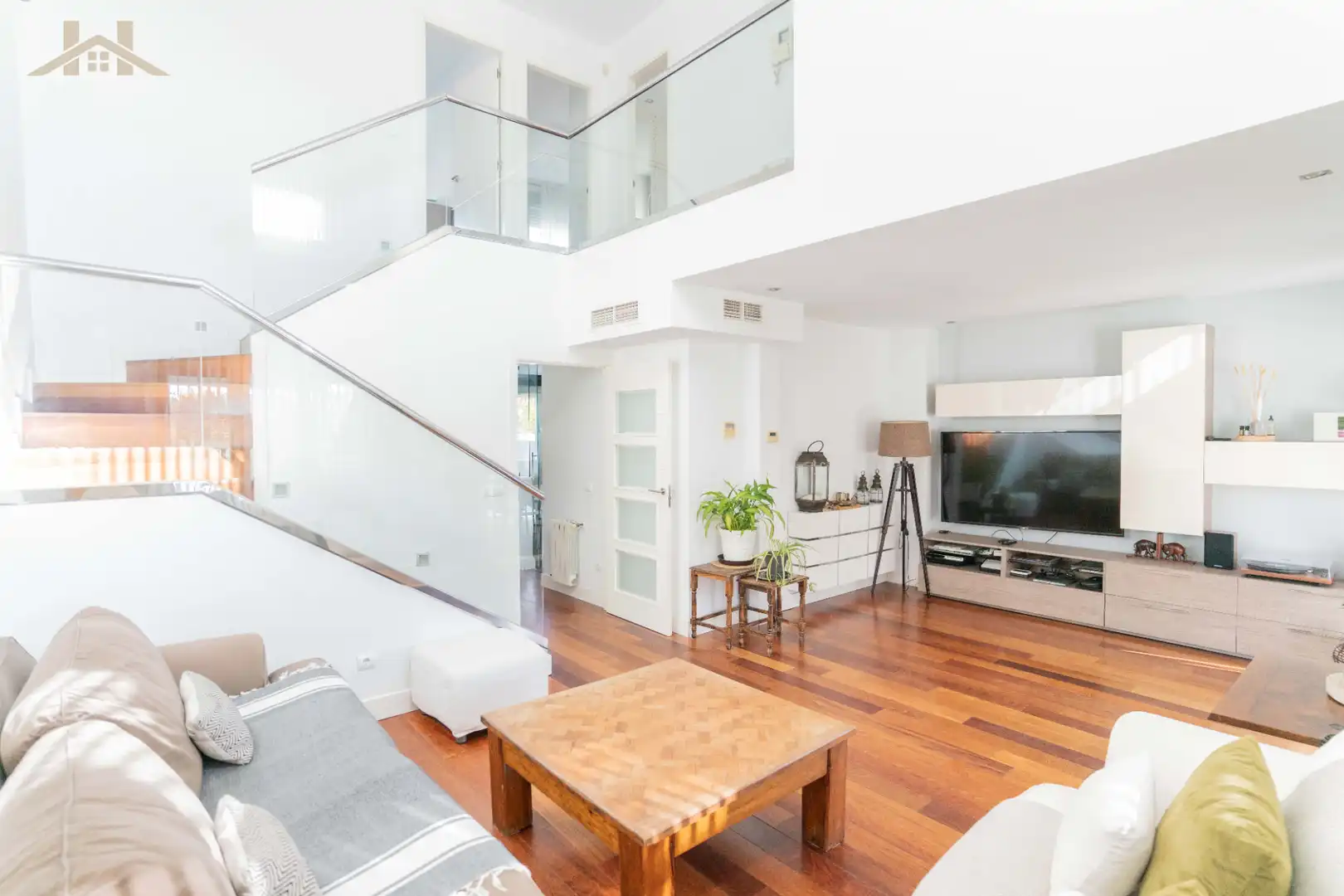 Sala de estar de Casa adosada en venta en Torrejón de Ardoz con Amueblado