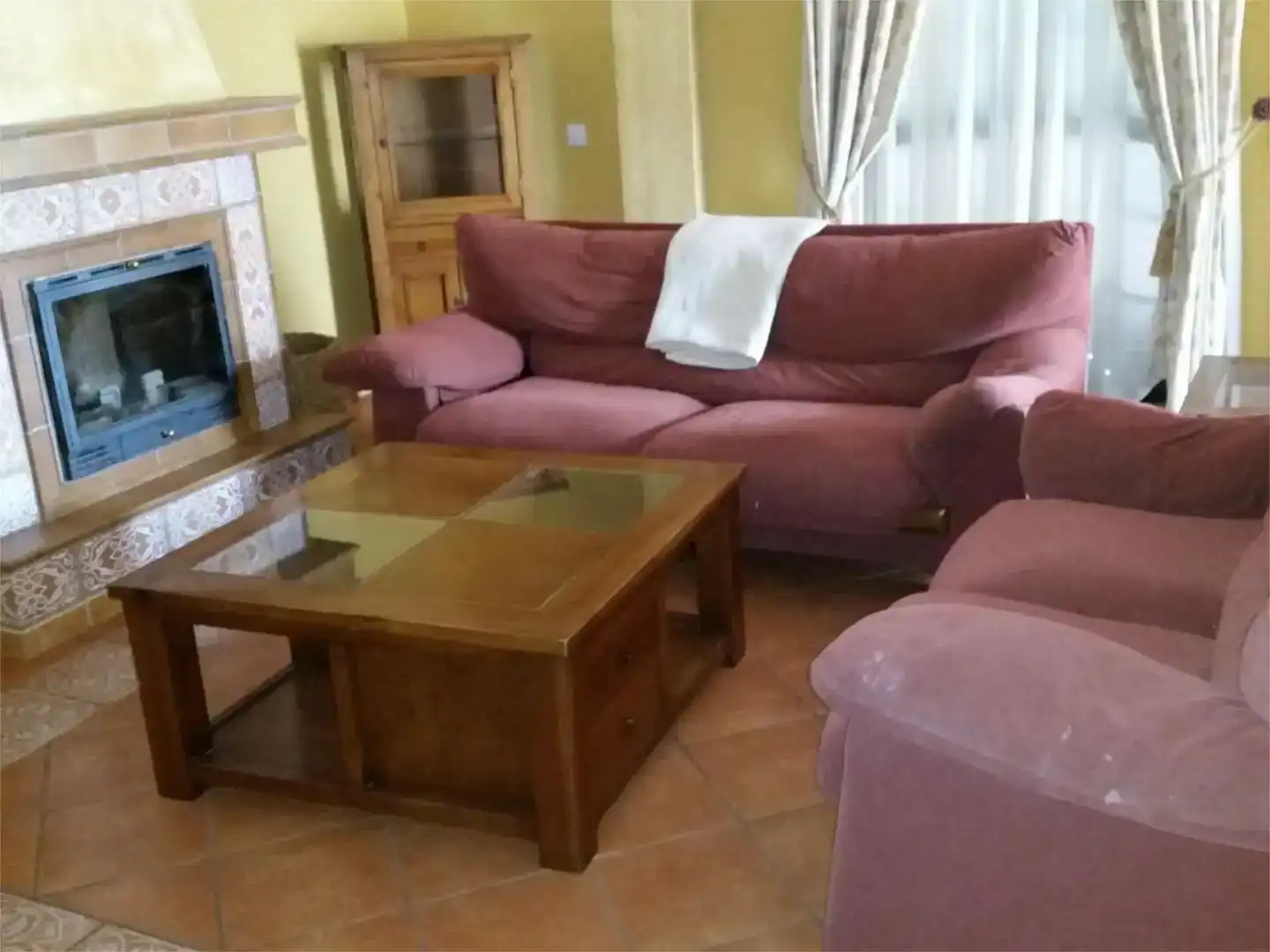 Sala de estar de Piso en venta en La Algaba con Aire acondicionado, Trastero y Amueblado