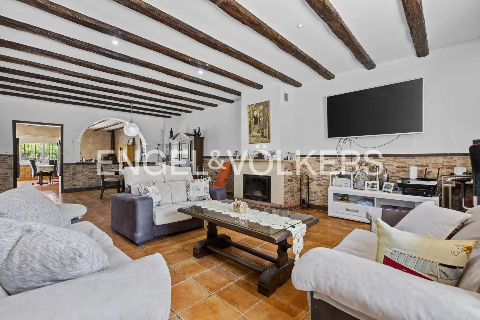 Sala de estar de Casa o chalet en venta en Carmona con Aire acondicionado, Calefacción y Jardín privado