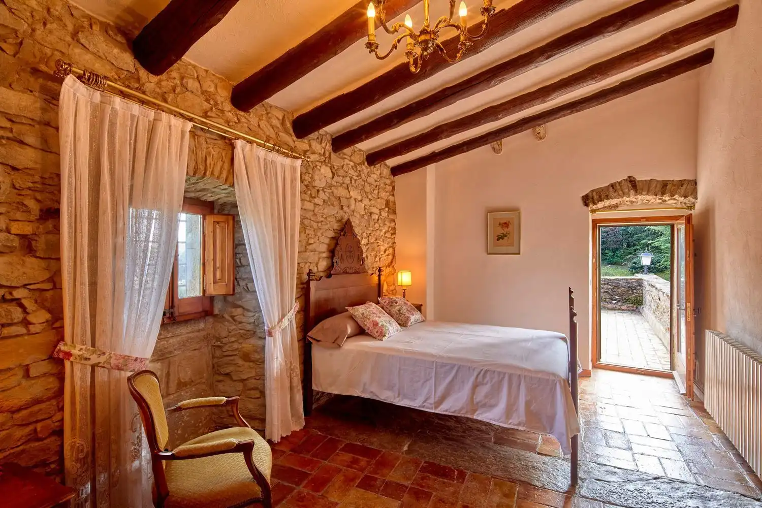 Habitación de Casa o chalet de alquiler en Madremanya con Aire acondicionado, Jardín privado y Terraza