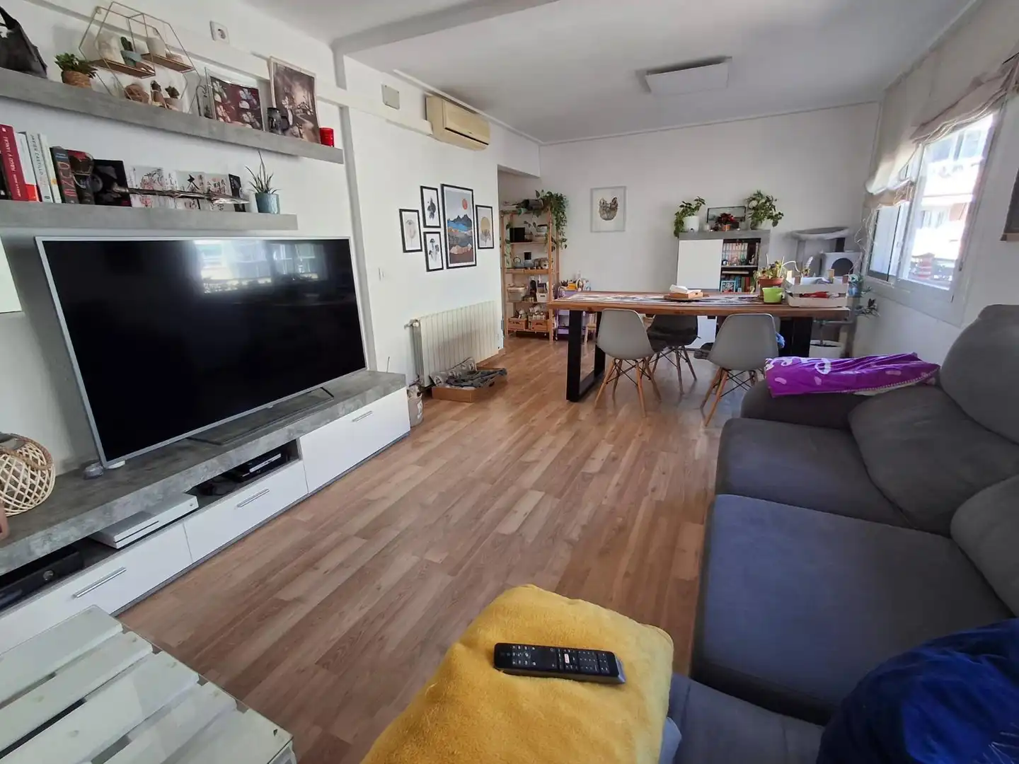 Sala de estar de Piso en venta en Mataró con Aire acondicionado, Calefacción y Parquet