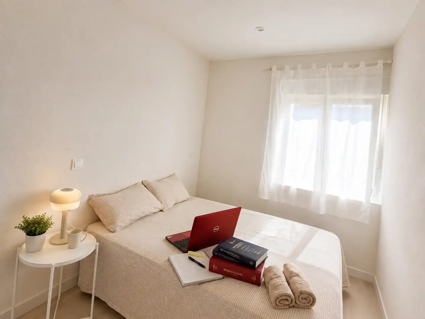 Bedroom of Flat for rent in Santander  with Terrace, Storage room and Furnished