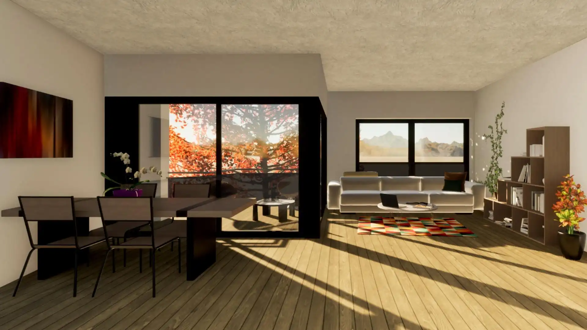 Sala de estar de Ático en venta en Lleida con Calefacción, Parquet y Terraza