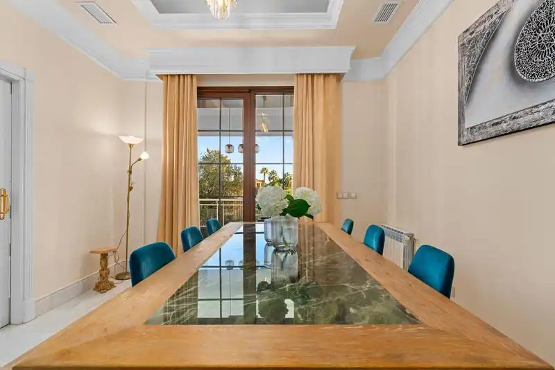 Dining room of Houses for rent in Marbella  with Air Conditioner, Heating and Private garden