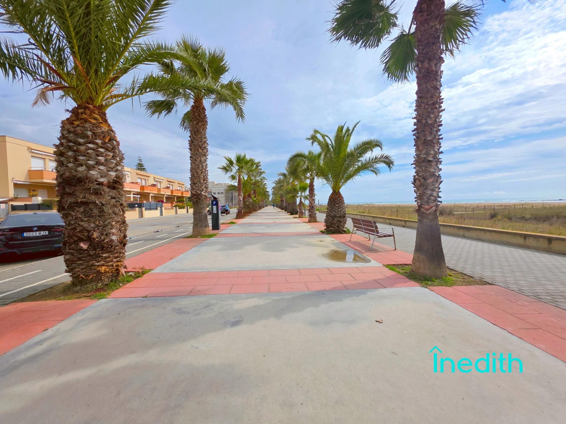 Exterior view of Single-family semi-detached for sale in Cubelles  with Air Conditioner, Heating and Private garden