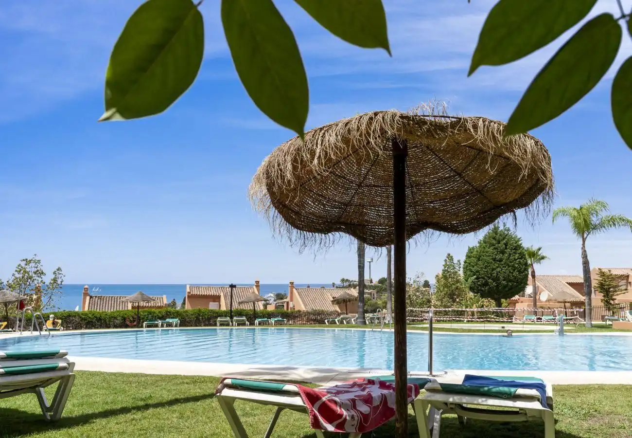 Swimming pool of Apartments for rent in Marbella  with Air Conditioner, Private garden and Furnished