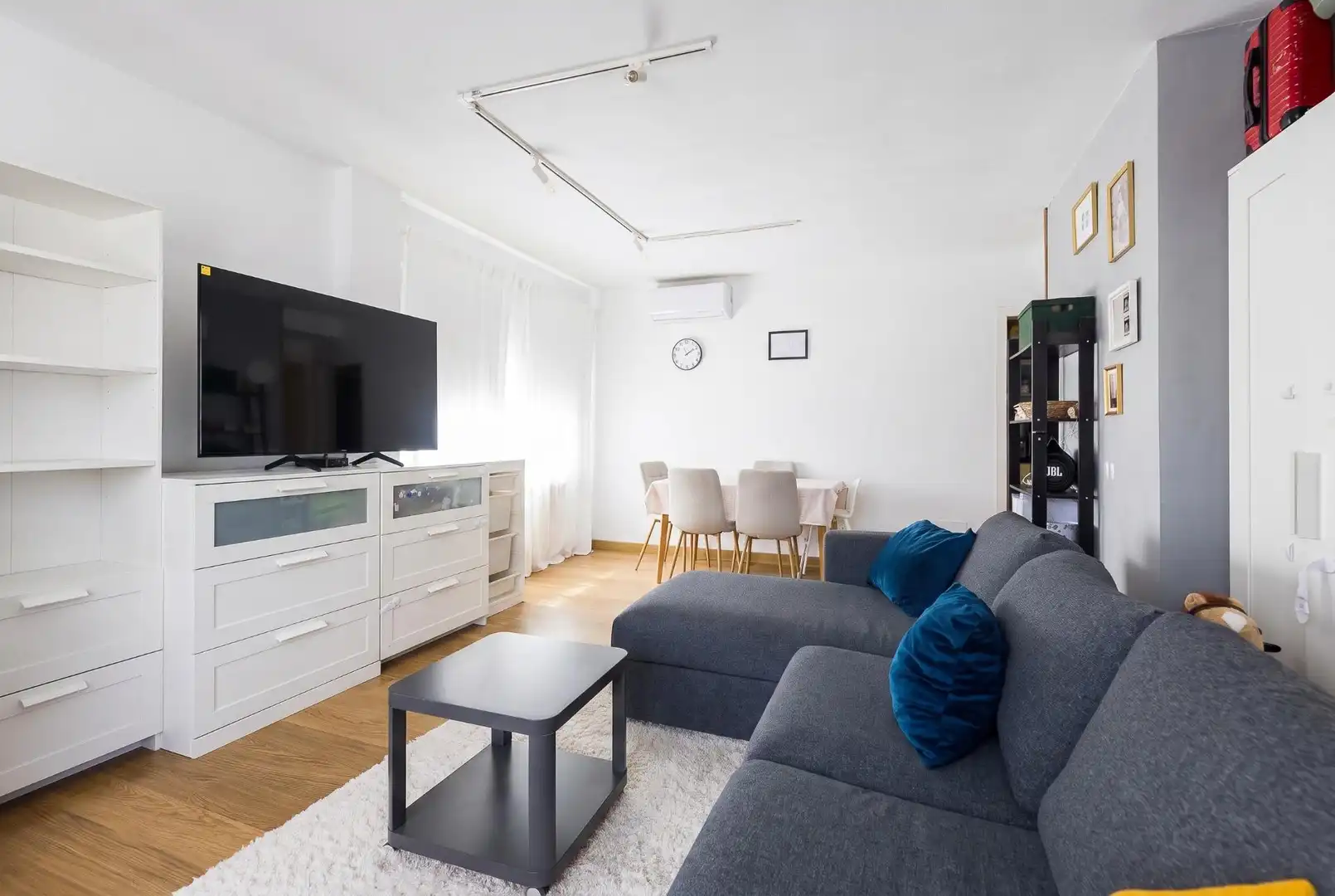 Wohnzimmer von Wohnung zum Verkauf in Llucmajor mit Klimaanlage, Heizung und Privatgarten