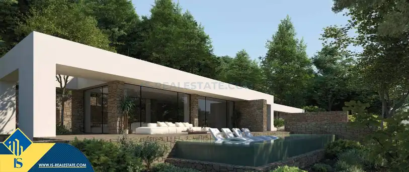 Vista exterior de Casa o chalet en venta en Santa Eulària des Riu con Terraza y Piscina