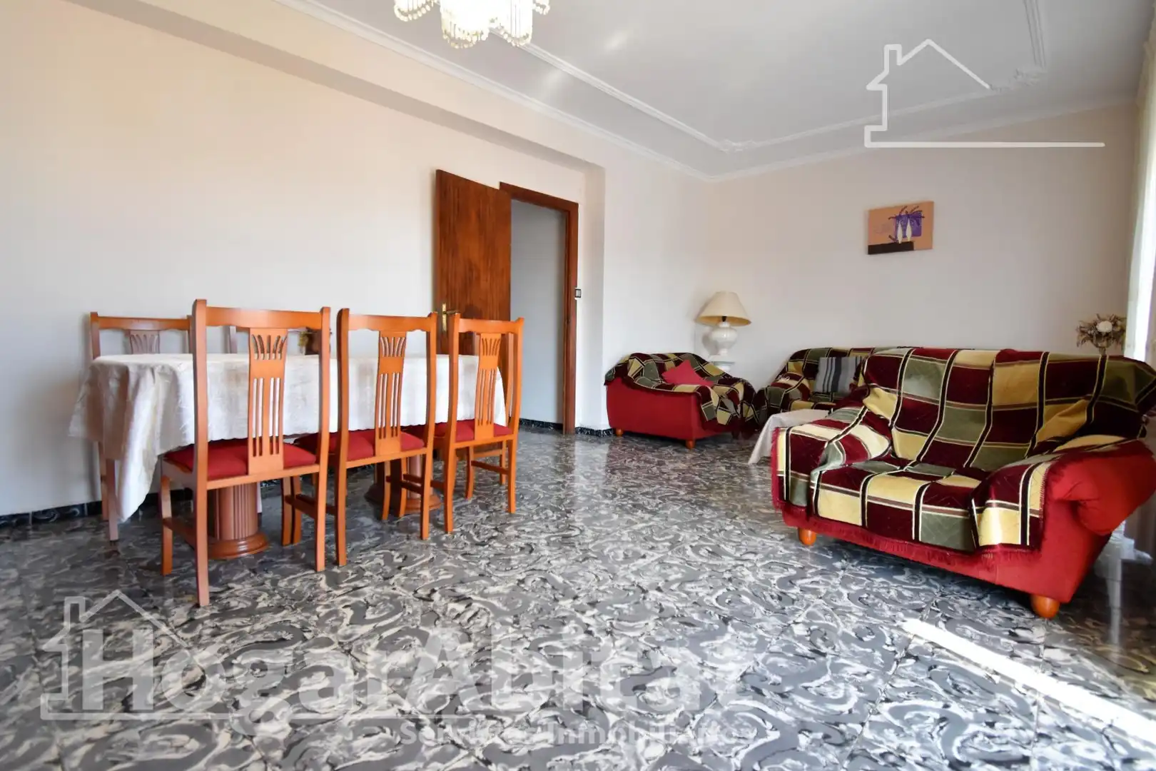 Sala de estar de Ático en venta en Oliva con Terraza y Amueblado
