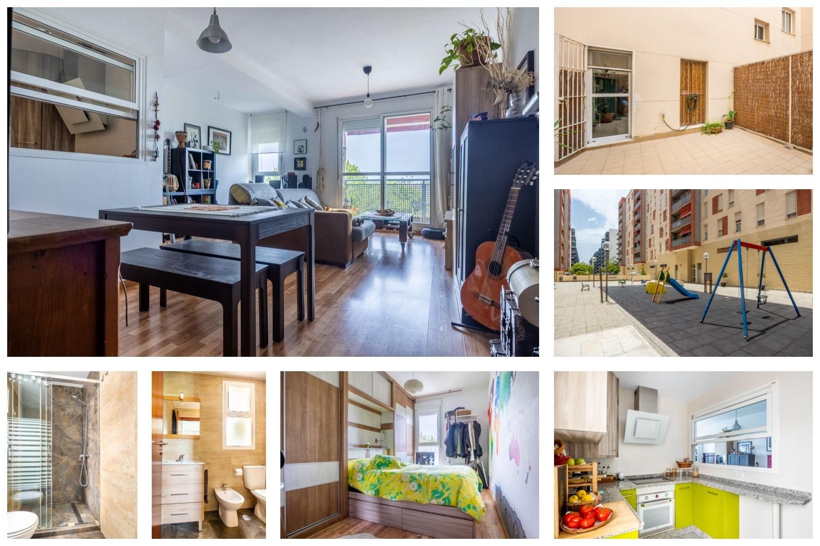Exterior view of Flat for sale in Dos Hermanas  with Air Conditioner, Heating and Terrace