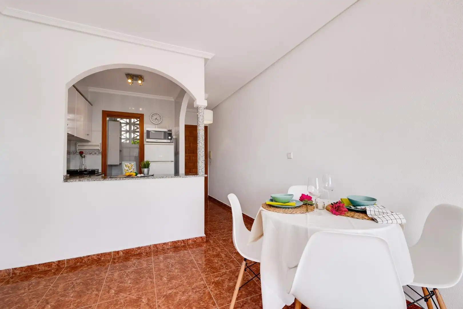 Cocina de Apartamento en venta en Torrevieja con Terraza, Amueblado y Piscina comunitaria