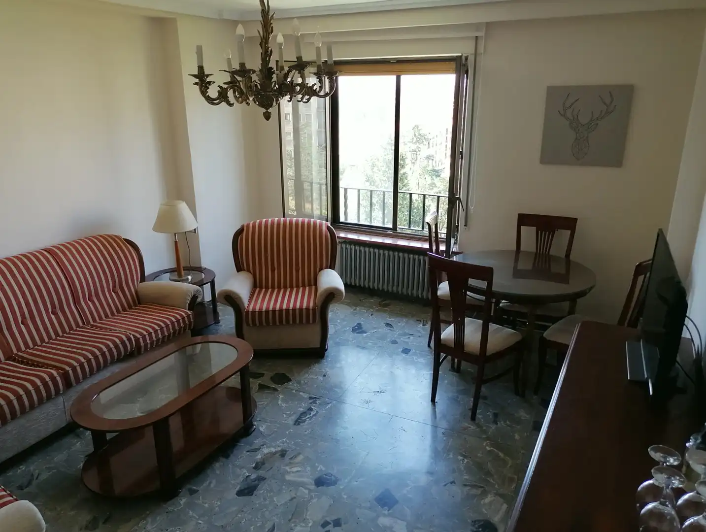 Living room of Flat for share in Salamanca  with Heating, Furnished and Oven