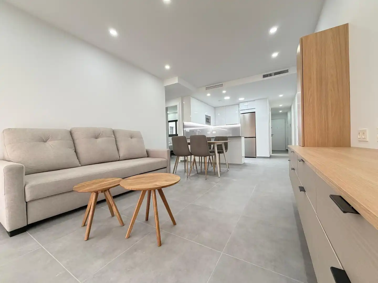 Sala de estar de Apartamento en venta en Torrevieja con Aire acondicionado, Jardín privado y Terraza