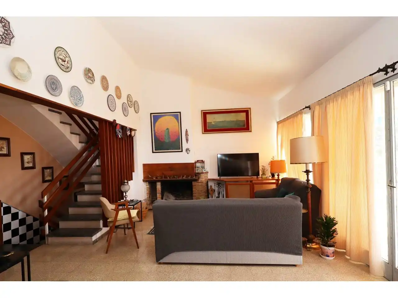 Sala d'estar de Casa o xalet en venda en Lloret de Mar amb Calefacció, Jardí privat i Terrassa