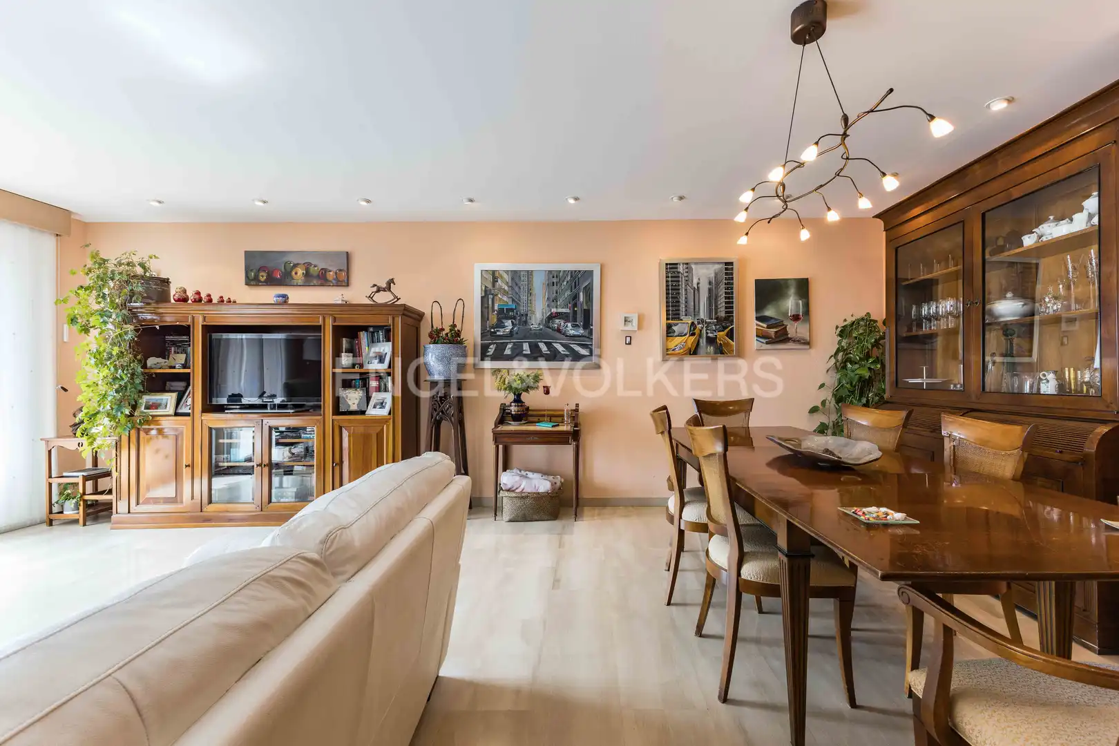 Wohnzimmer von Maisonette zum Verkauf in Sitges mit Klimaanlage, Heizung und Terrasse