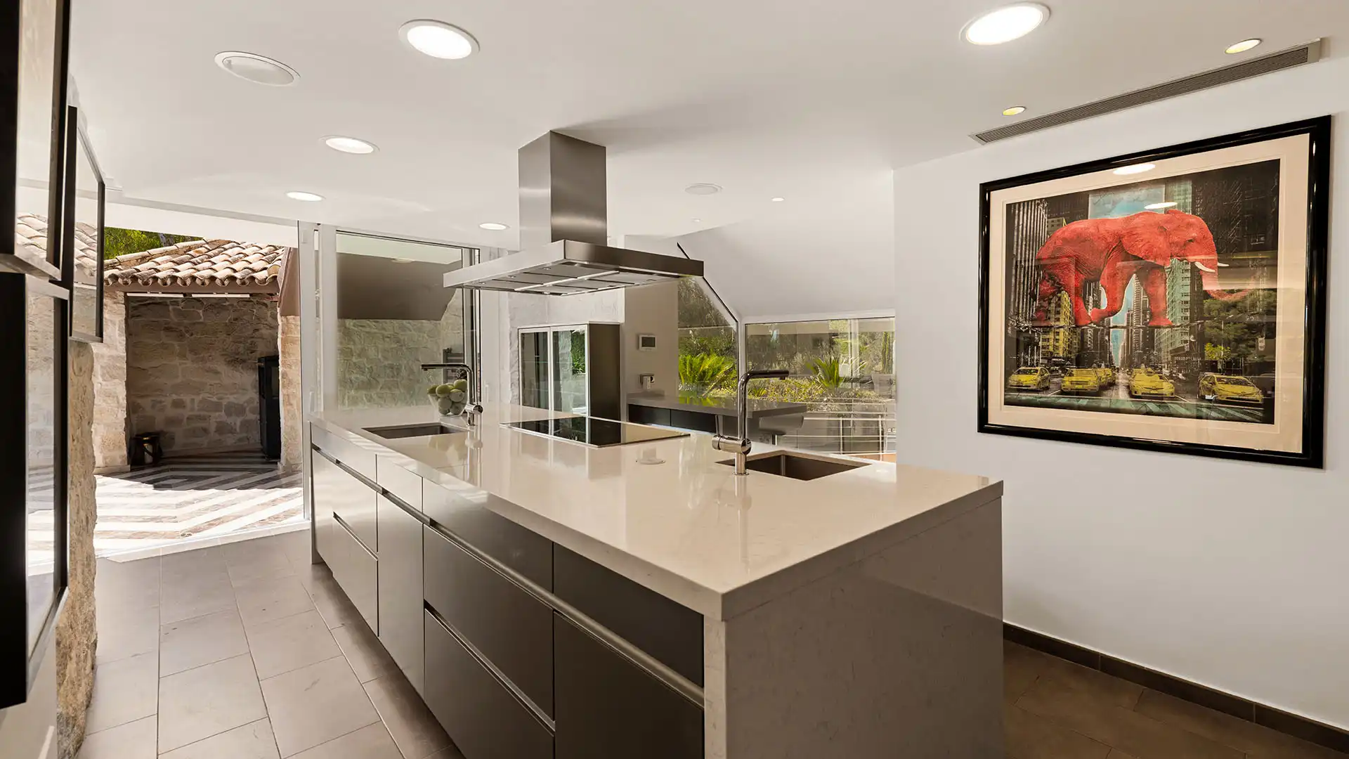 Cocina de Casa o chalet en venta en Benahavís con Aire acondicionado, Jardín privado y Terraza