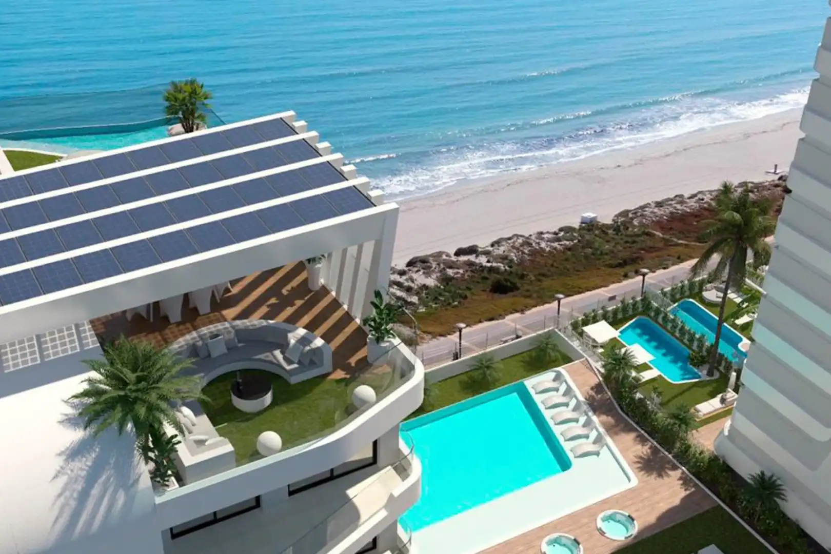 Garden of Flat for sale in La Manga del Mar Menor  with Air Conditioner, Heating and Private garden