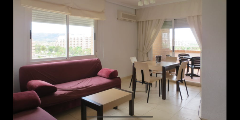 Sala de estar de Piso en venta en Oropesa del Mar / Orpesa con Aire acondicionado, Jardín privado y Terraza