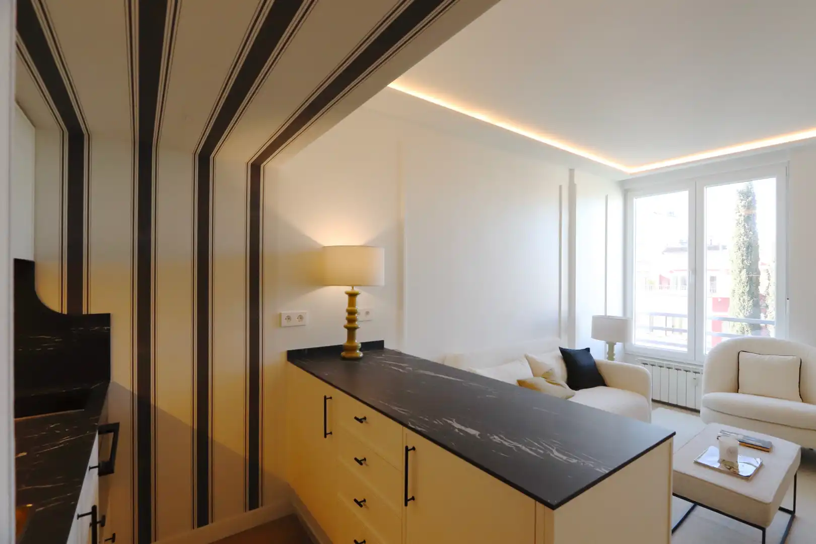 Sala de estar de Apartamento en venta en Madrid con Aire acondicionado, Calefacción y Parquet