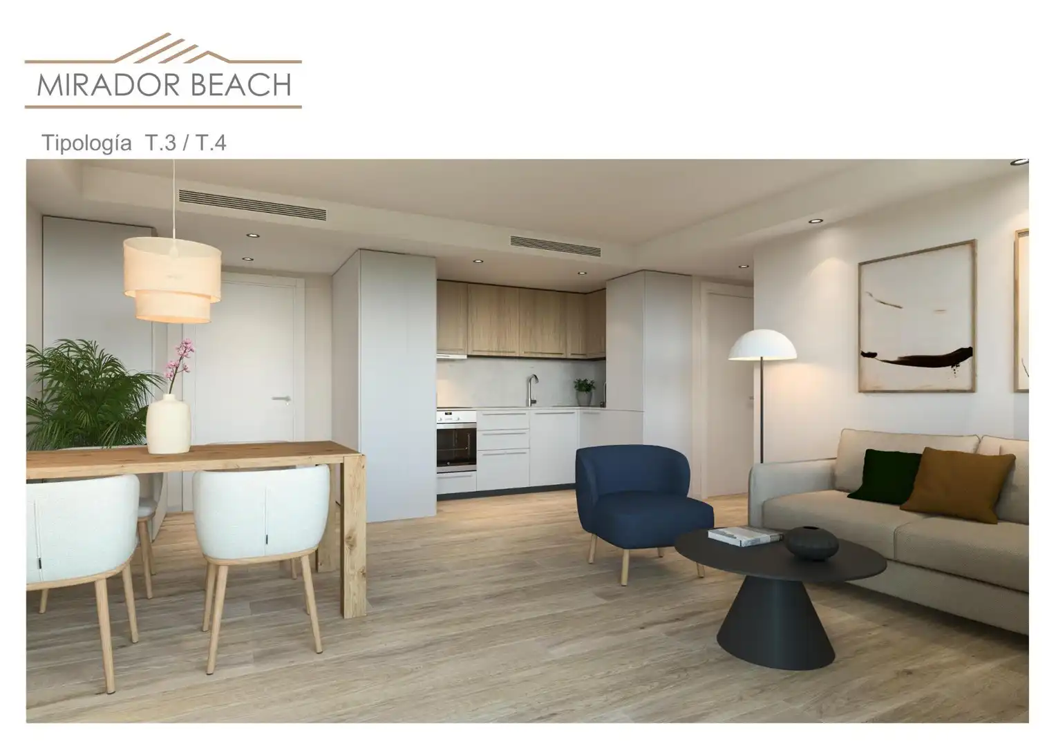 Sala d'estar de Apartament en venda en Moncofa amb Aire condicionat, Calefacció i Jardí privat