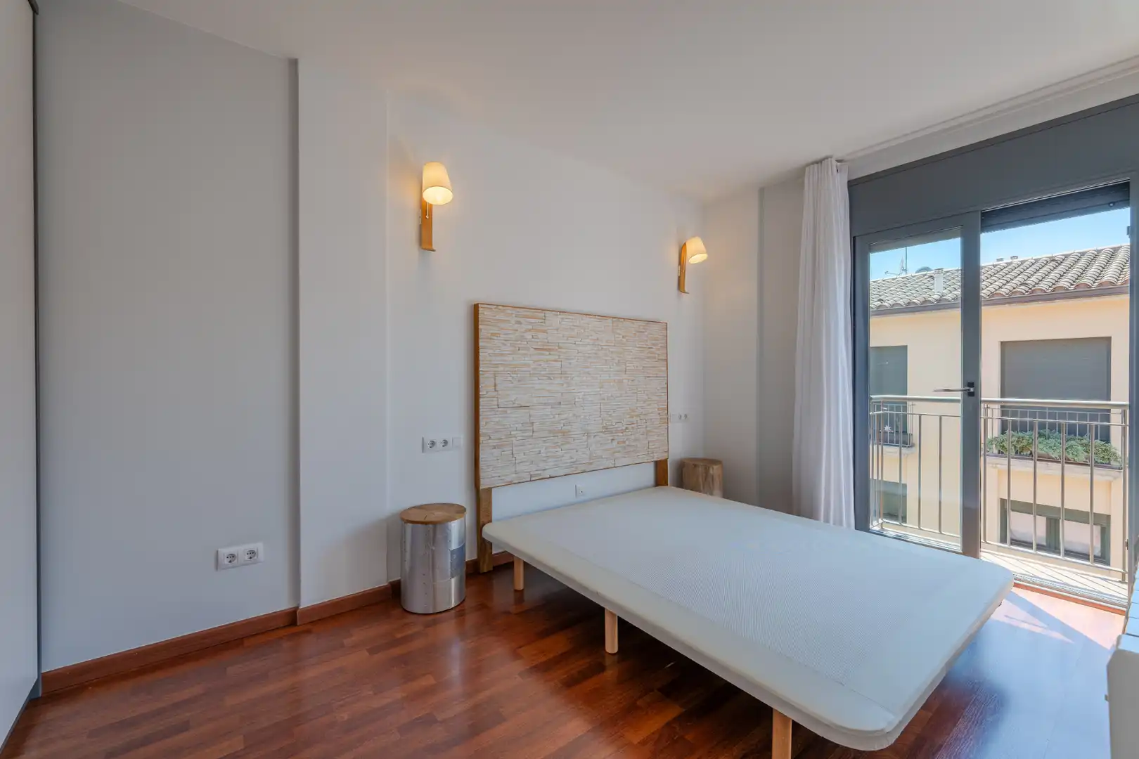 Schlafzimmer von Einfamilien-Reihenhaus zum Verkauf in Vidreres mit Heizung, Möbliert und Ofen