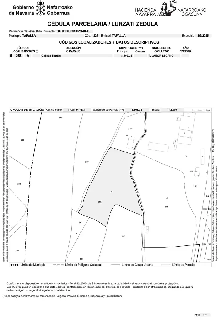 Rural land for sale in Tafalla - CARRETERA MADRID, imagen 39