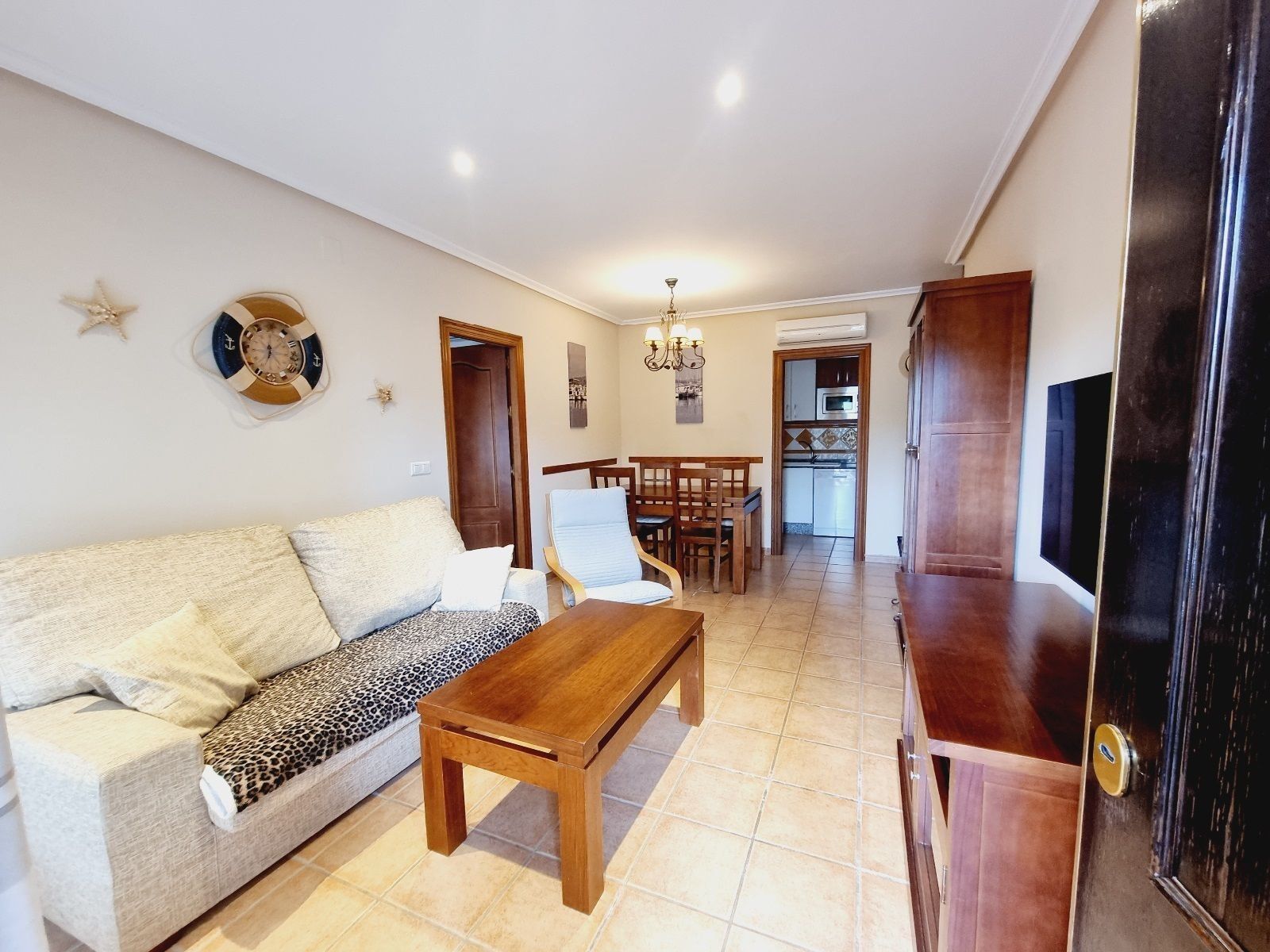 Living room of Flat for sale in Vera  with Air Conditioner, Terrace and Swimming Pool
