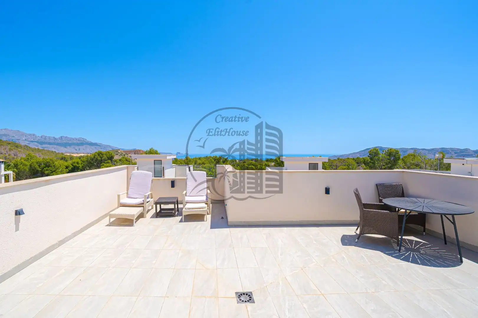 Terraza de Casa o chalet en venta en La Nucia con Jardín privado y Piscina