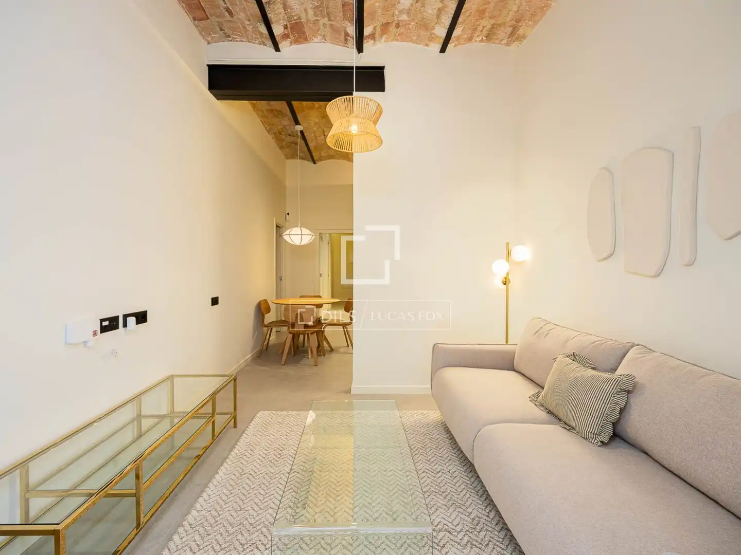 Sala de estar de Piso en venta en Barcelona con Aire acondicionado, Terraza y Amueblado