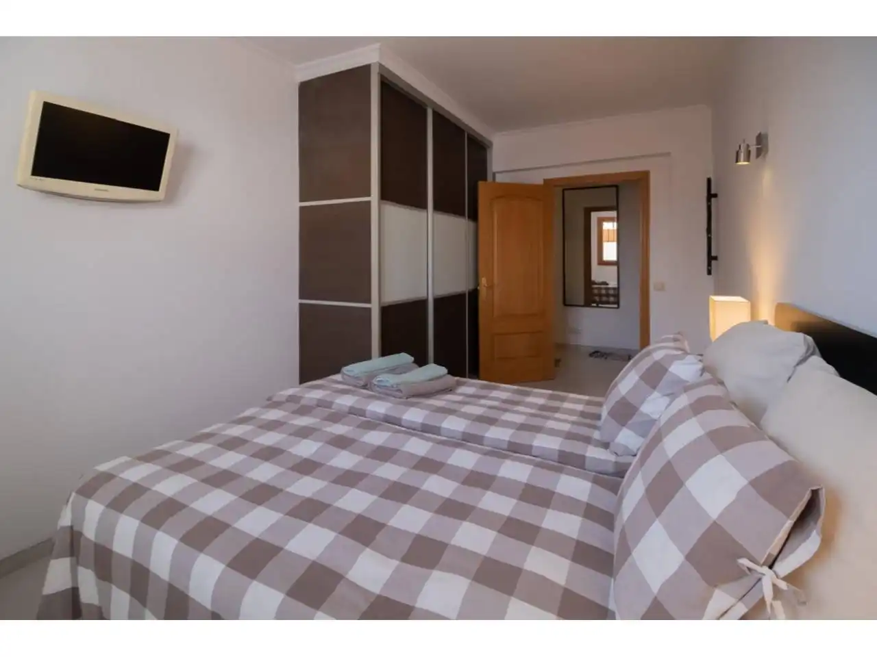 Schlafzimmer von Wohnung zum Verkauf in  Palma de Mallorca mit Klimaanlage, Terrasse und Möbliert