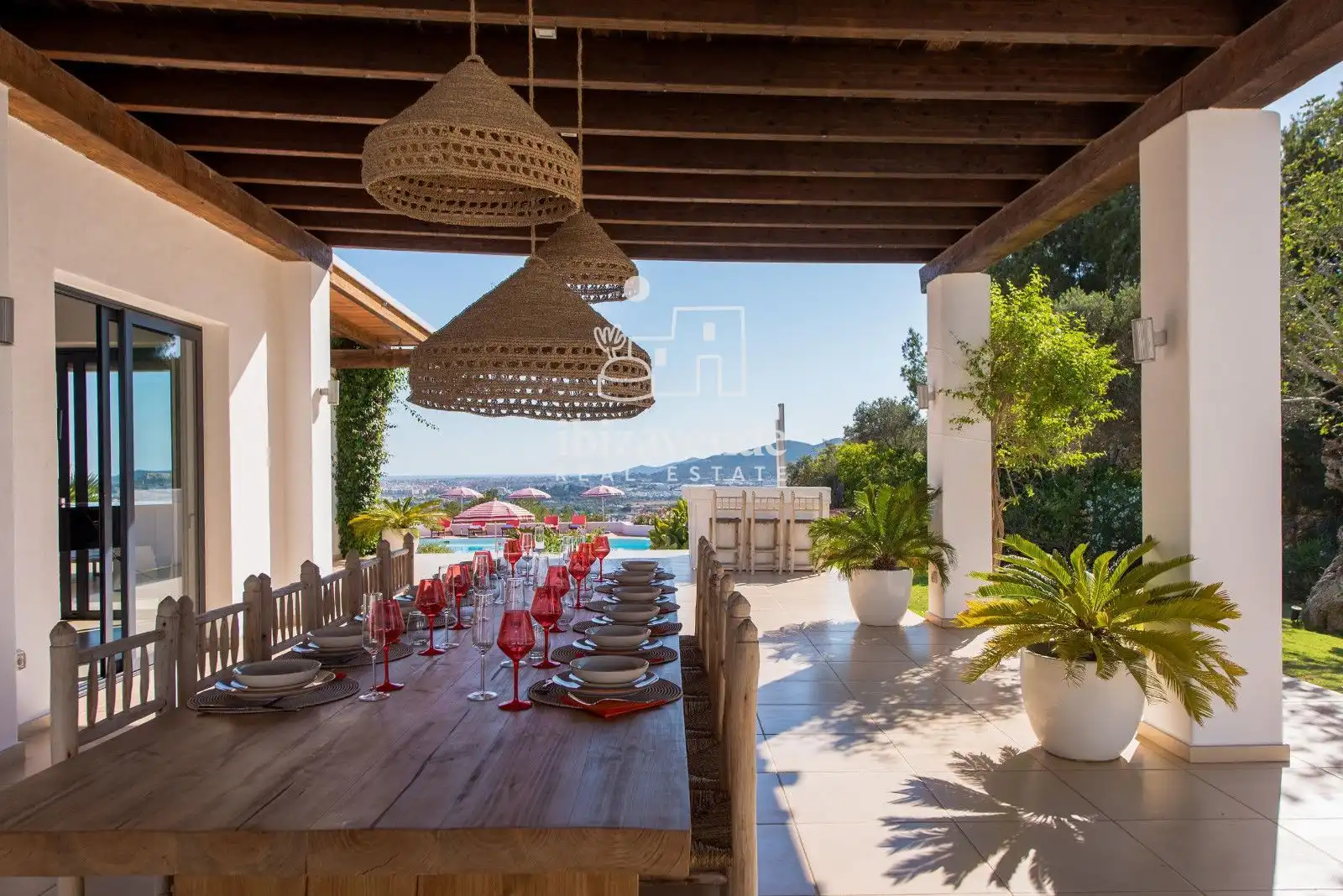 Terraza de Casa o chalet de alquiler en Santa Eulària des Riu con Aire acondicionado, Calefacción y Terraza