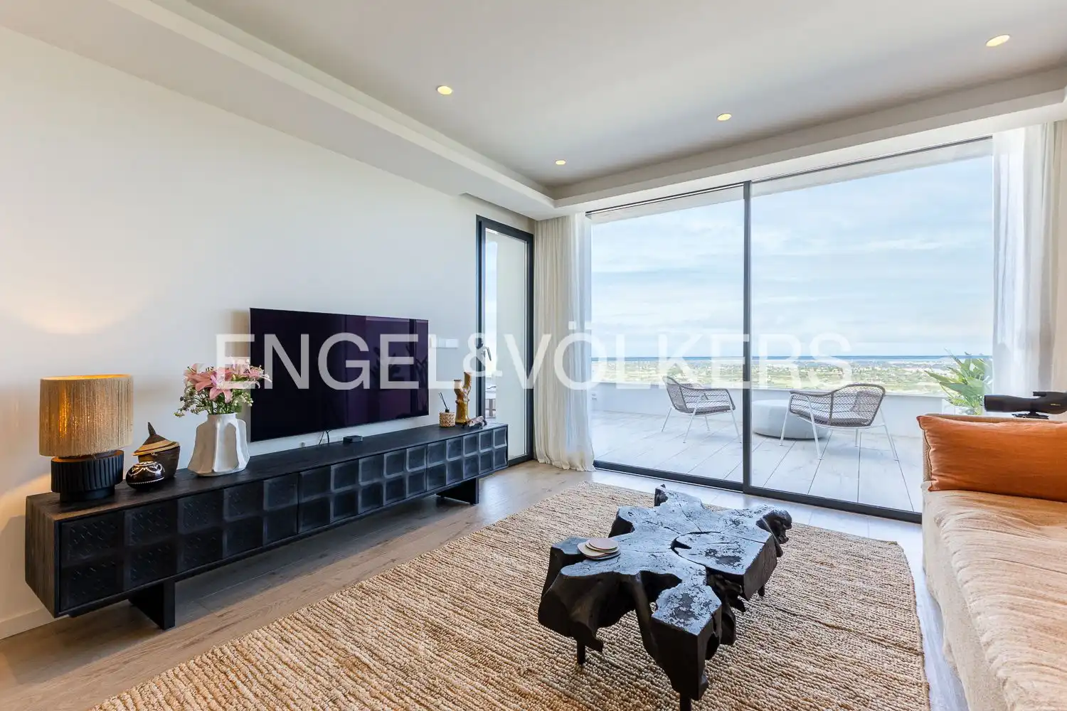 Living room of Flat for sale in Pedreguer  with Air Conditioner, Heating and Private garden